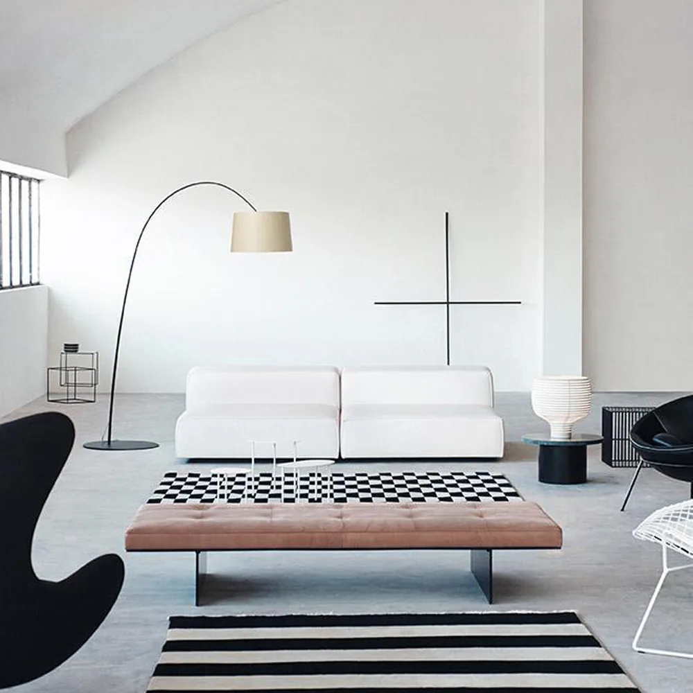 Twiggy Wood gulvlampe, greige Foscarini