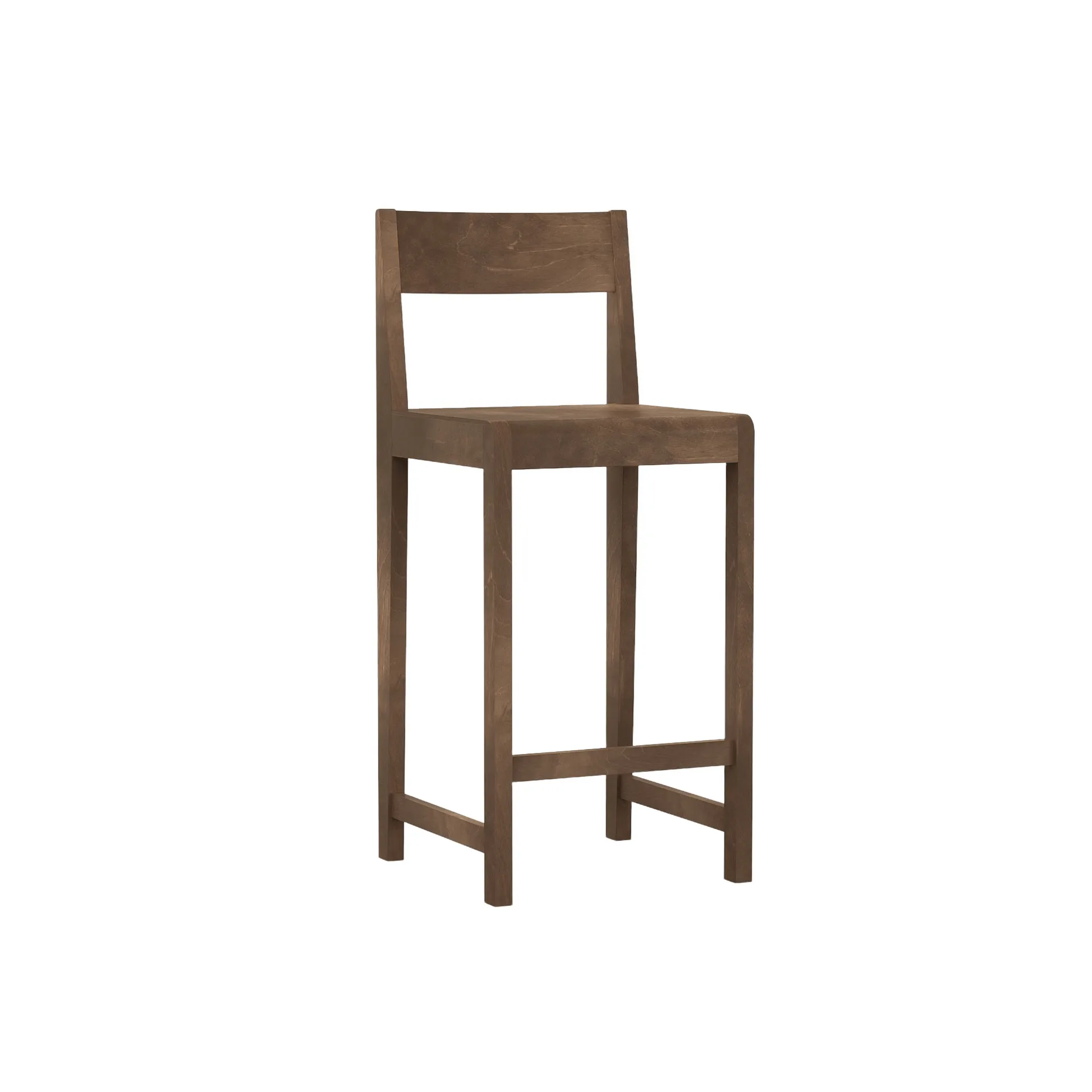 Bar Chair 01 barstol, Mørkebrun birk, 65 cm FRAMA