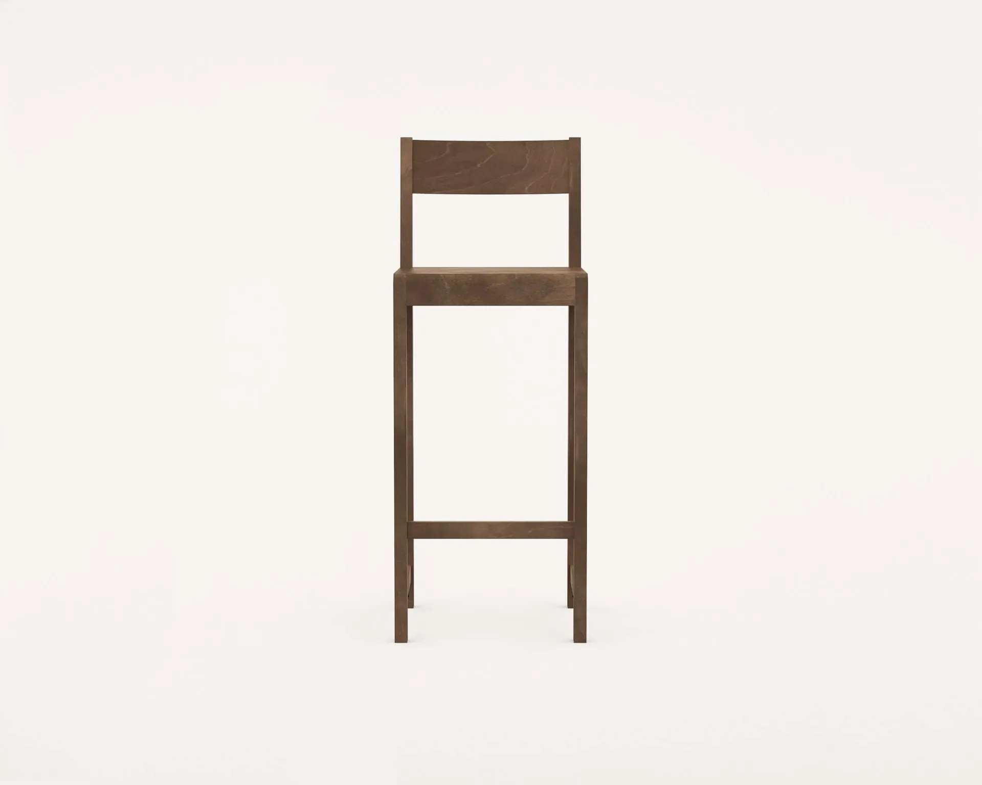 Bar Chair 01 barstol, Mørkebrun birk, 76 cm FRAMA