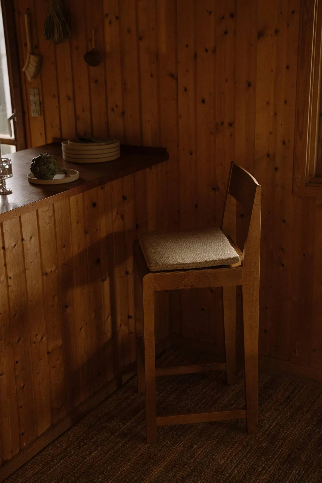 Bar Chair 01 hynde til barstol, Camel, 32x40x4 cm FRAMA