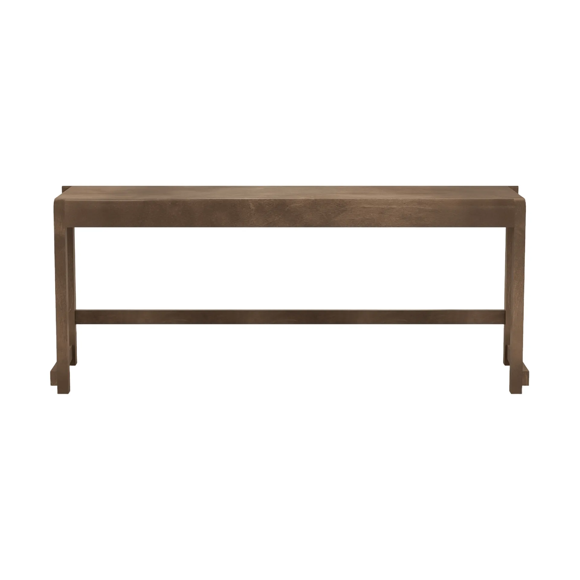 Bench 01 bænk, Mørkebrun birk, 114,6x37x46 cm FRAMA