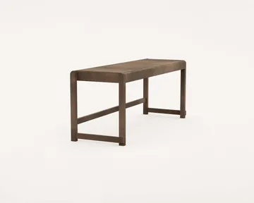 Bench 01 bænk - Mørkebrun birk, 114,6x37x46 cm - FRAMA