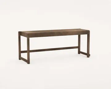 Bench 01 bænk - Mørkebrun birk, 114,6x37x46 cm - FRAMA