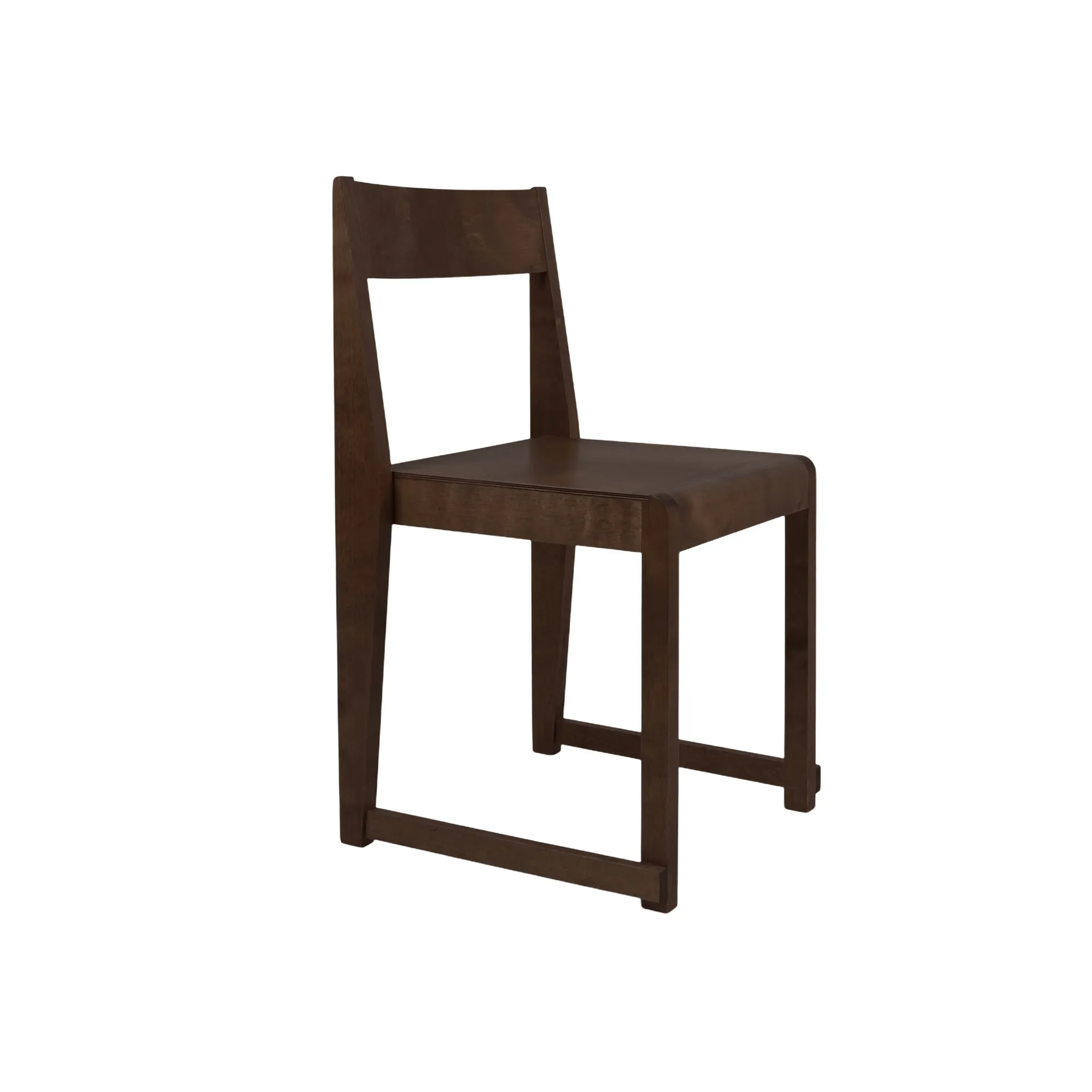 Chair 01 stol, Mørkebrun birk FRAMA