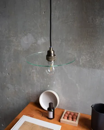 Circle Shade pendellampe - Klarglas-stål, Ø25 cm - FRAMA