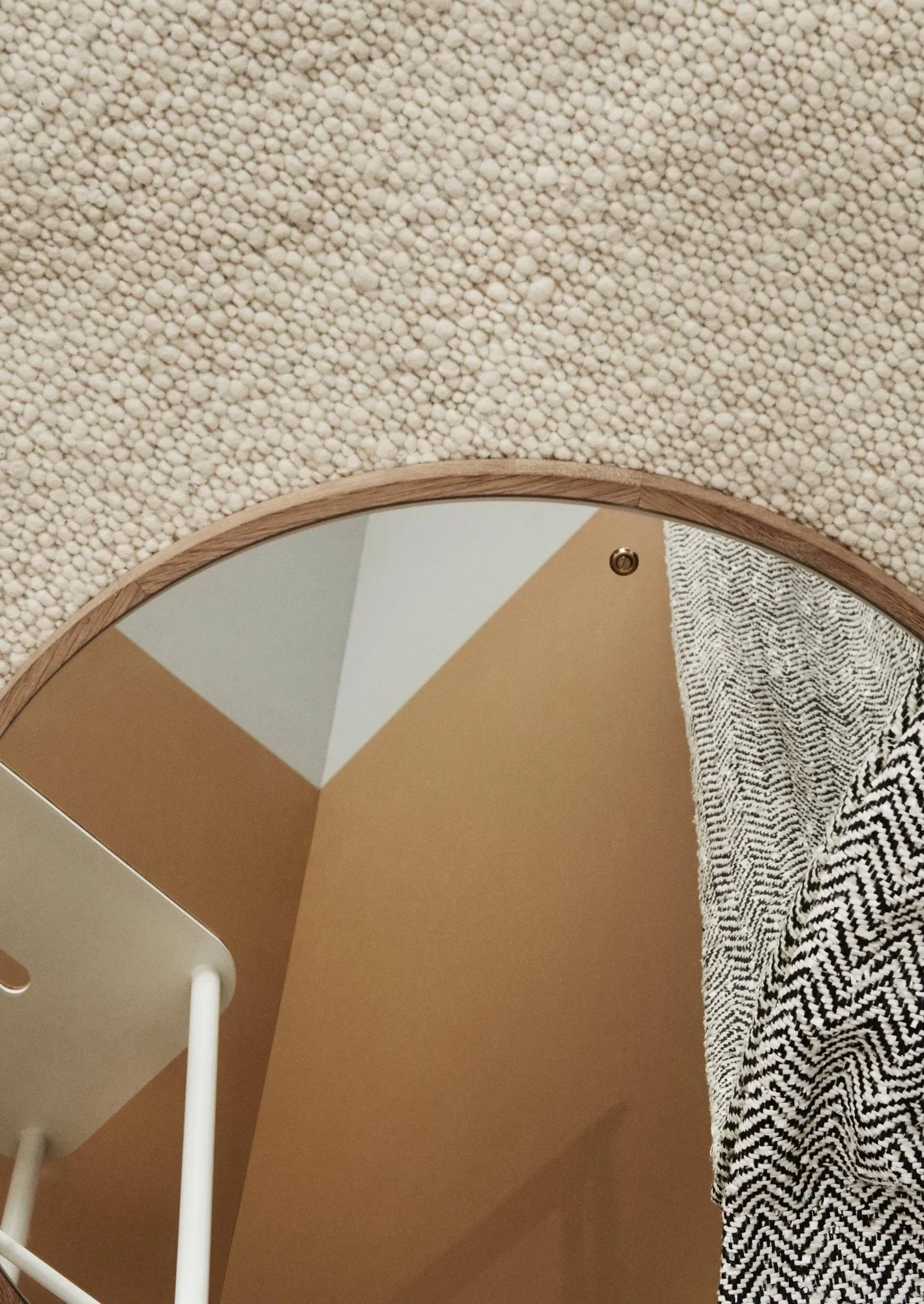 CM Circle spejl, Eg, medium, Ø60 cm FRAMA