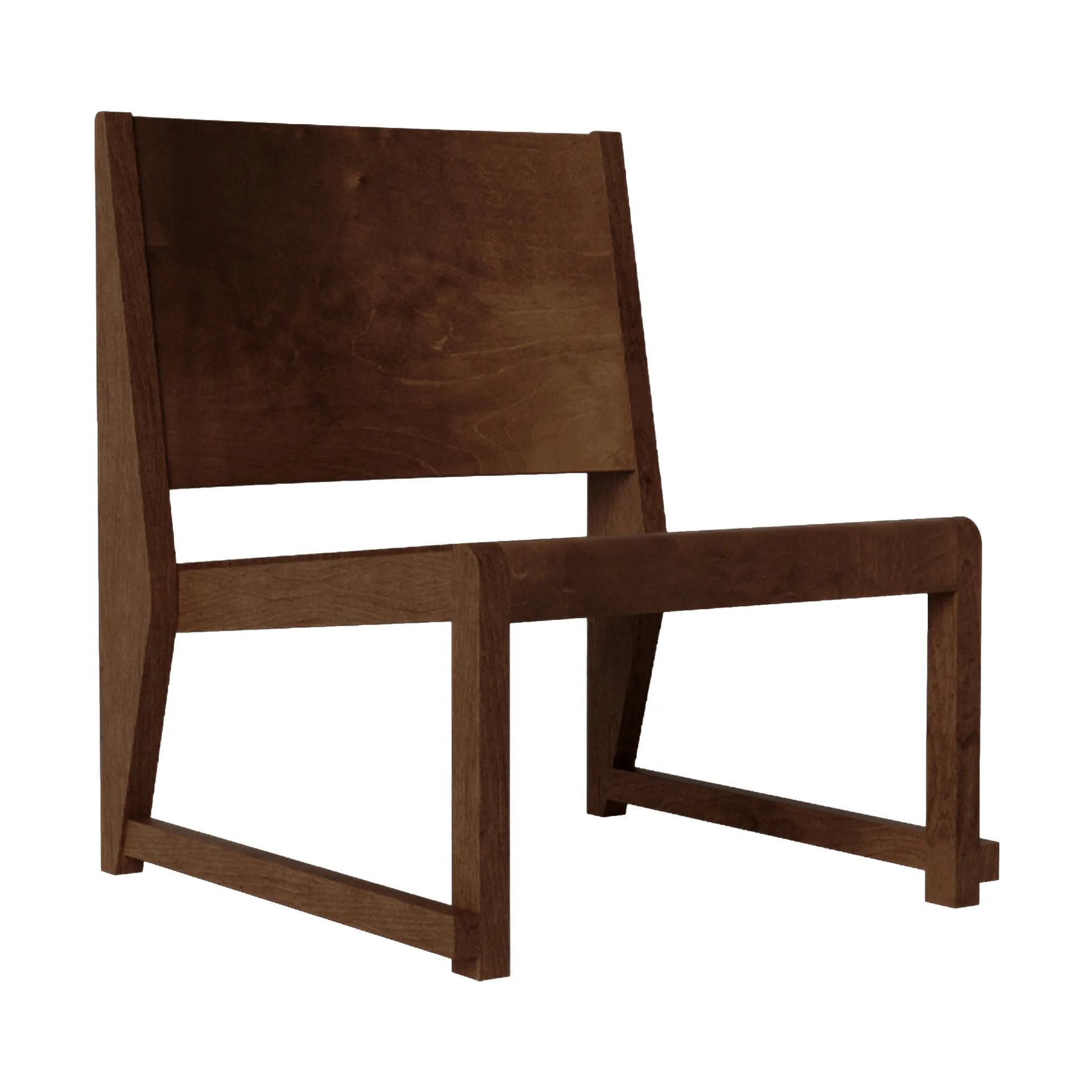 Easy Chair 01 loungestol, Mørkebrun birk FRAMA