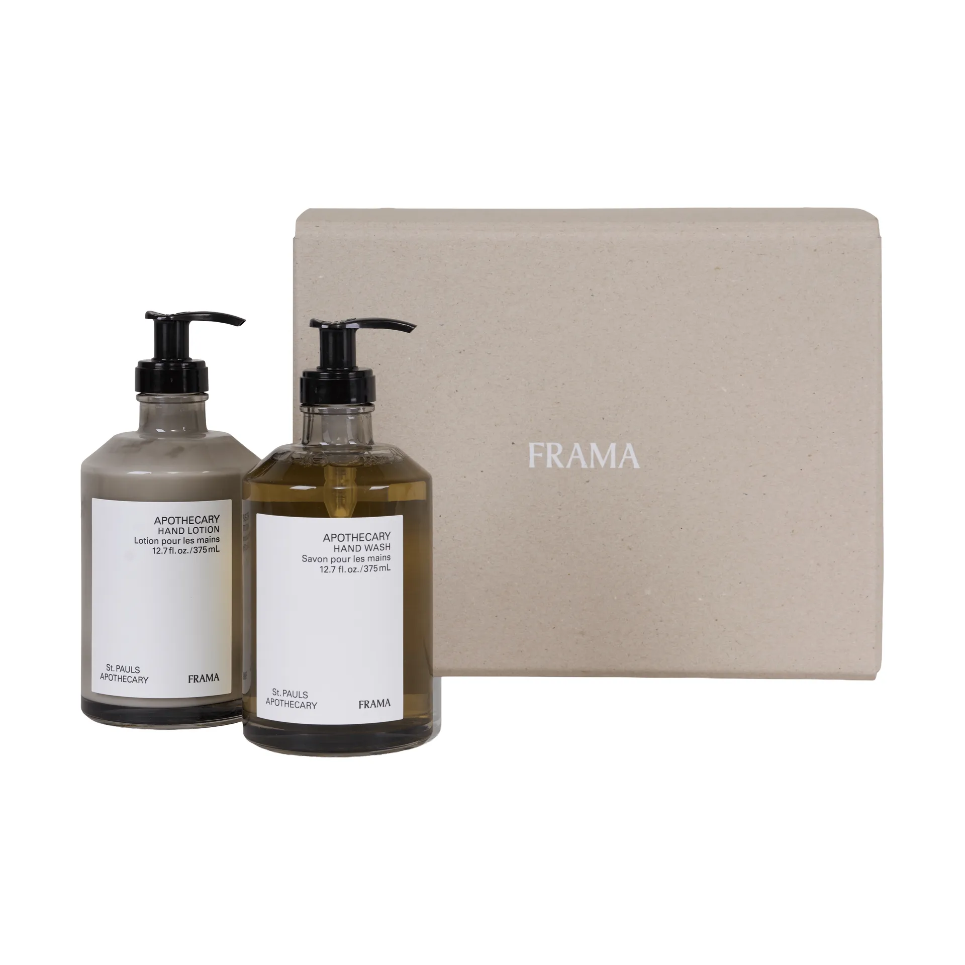 FRAMA gavesæt håndsæbe + håndlotion, Apothecary FRAMA
