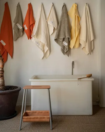 Heavy Towel badelagen 150x100 cm - Burnt orange (orange) - FRAMA