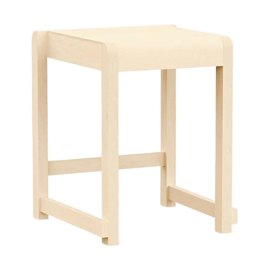 Low Stool 01 skammel, Birk FRAMA