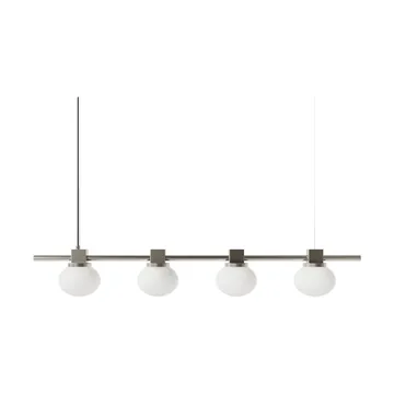 Ovoid Pendant Light Quadruple pendellampe - Rustfrit stål, opalglas - FRAMA