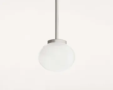 Ovoid Pendant Light Single pendellampe - Rustfrit stål, opalglas - FRAMA