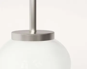 Ovoid Pendant Light Single pendellampe - Rustfrit stål, opalglas - FRAMA