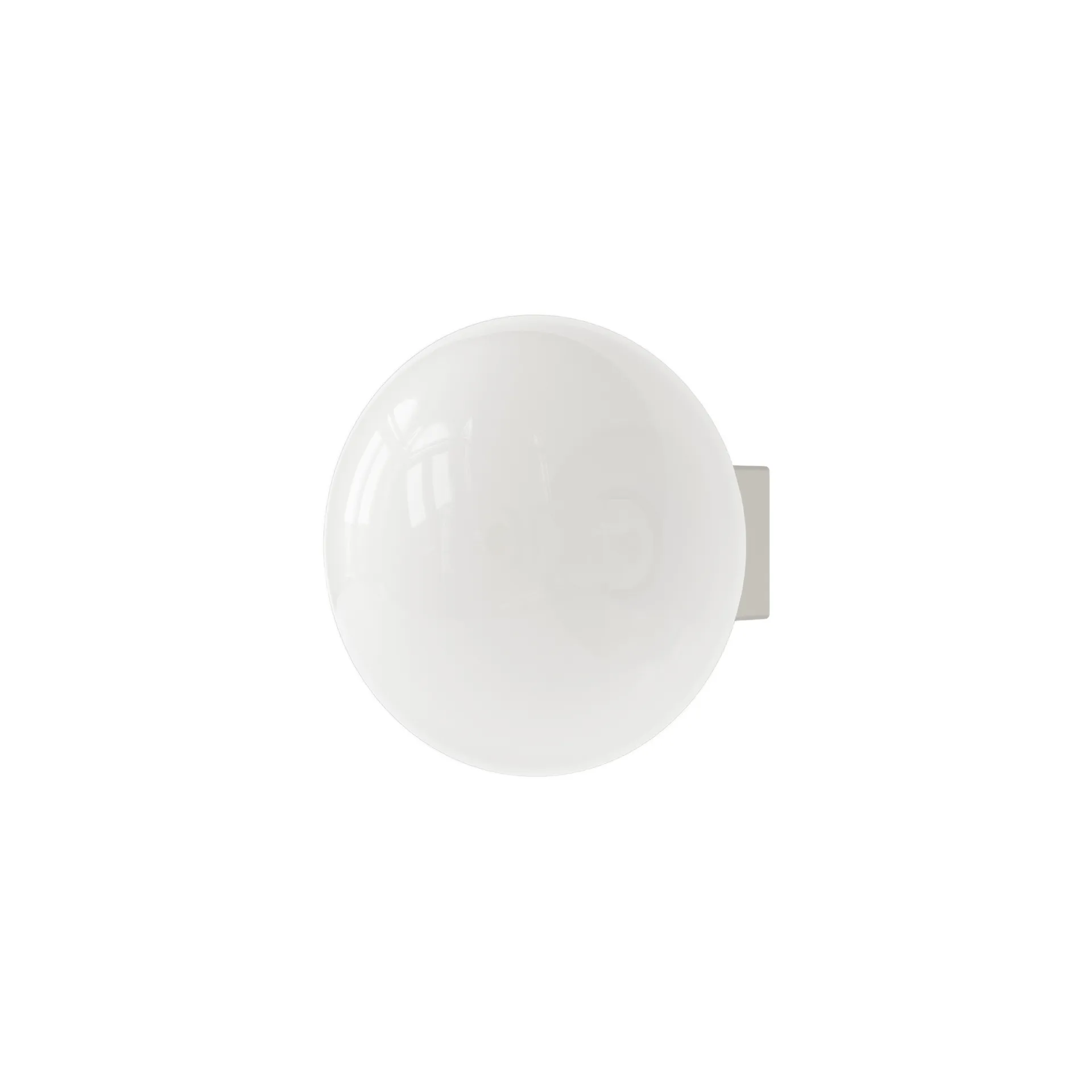 Ovoid Sconce plafondlampe, Rustfrit stål, opalglas FRAMA