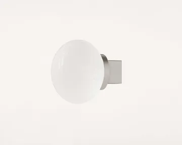 Ovoid Sconce plafondlampe - Rustfrit stål, opalglas - FRAMA