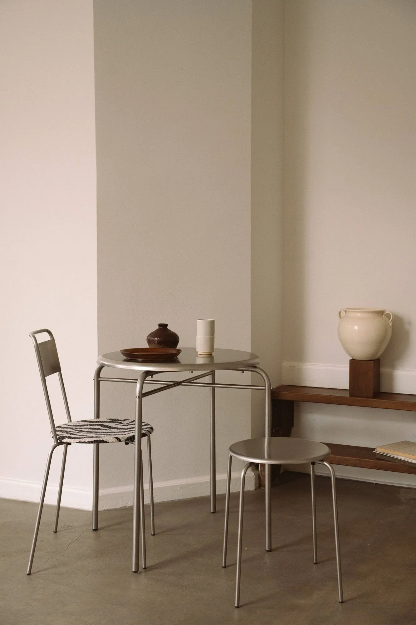 Petit Rond bord, Rustfrit stål, Ø65x73 cm FRAMA