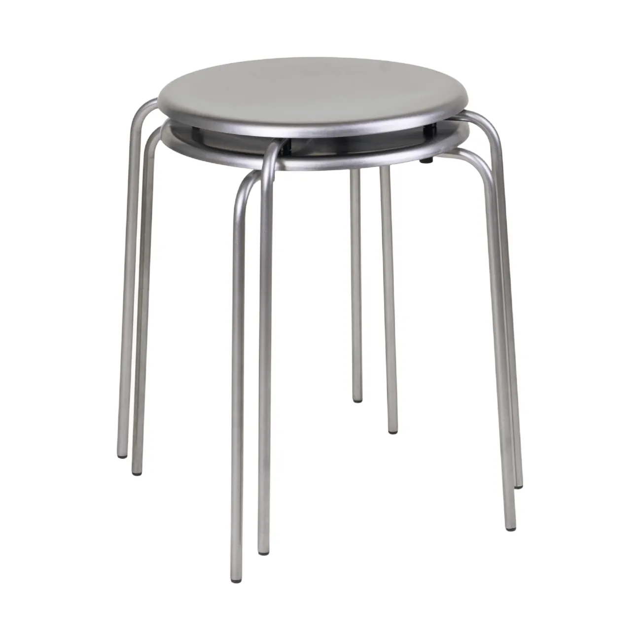 Petit Rond rund skammel, Rustfrit stål FRAMA