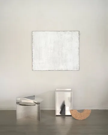 Rivet sidebord - Aluminium, Ø51,3x40 cm - FRAMA