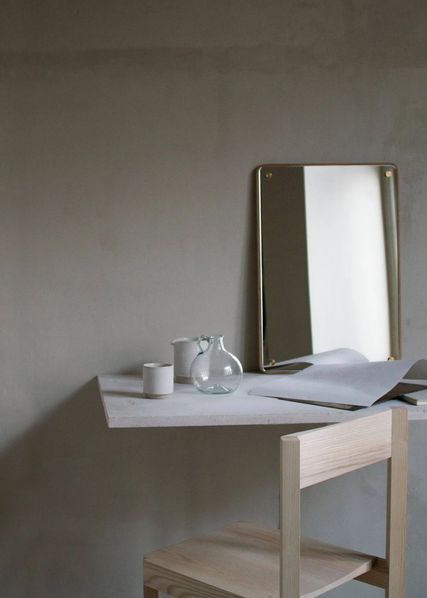 RM-1 Rectangular spejl, Eg, small, 58x40 cm FRAMA