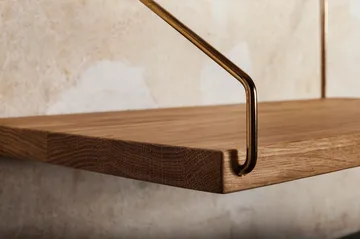 Single Shelf væghylde - Eg-messing, 40x20 cm - FRAMA