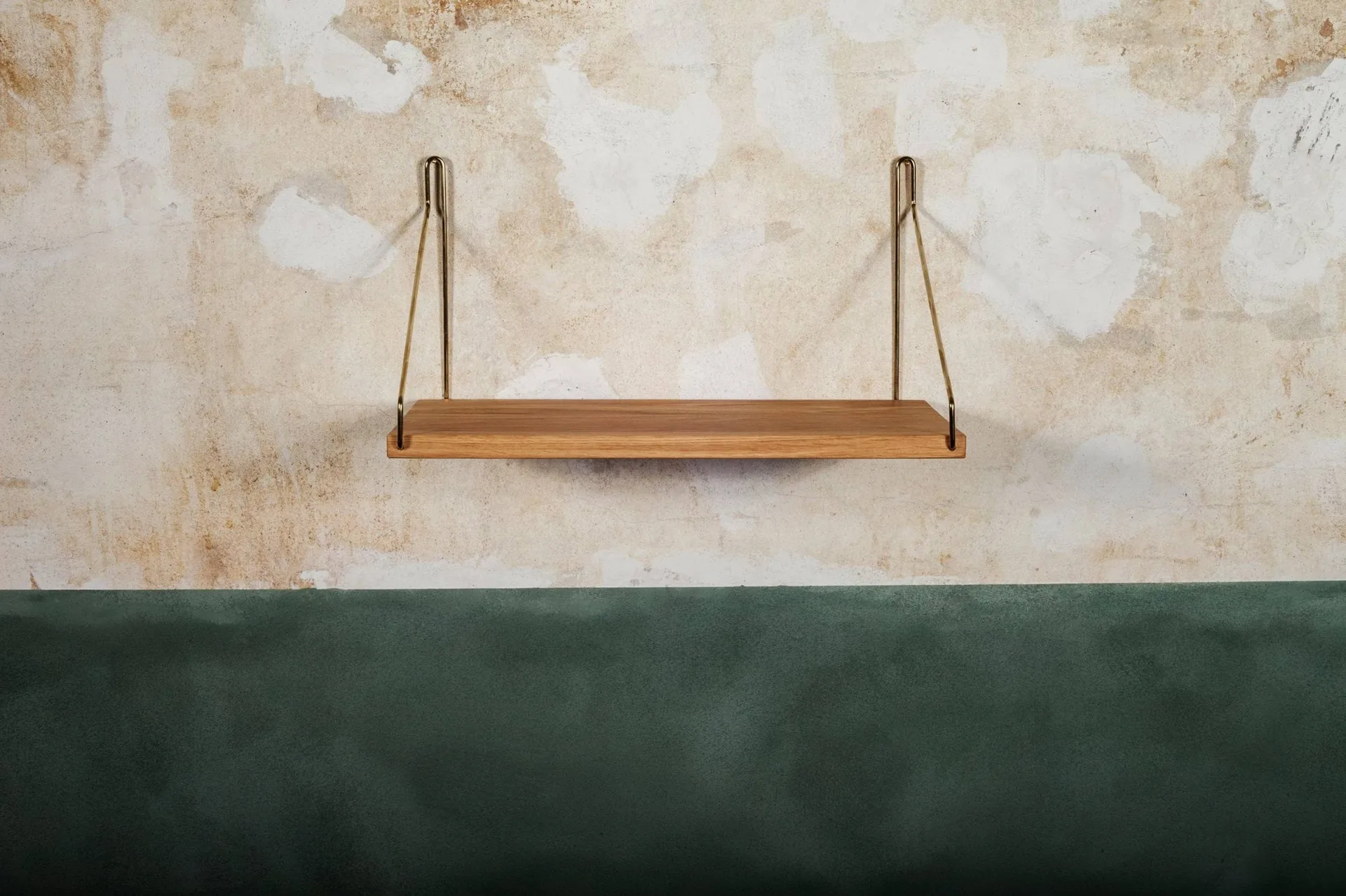Single Shelf væghylde, Eg-messing, 40x20 cm FRAMA