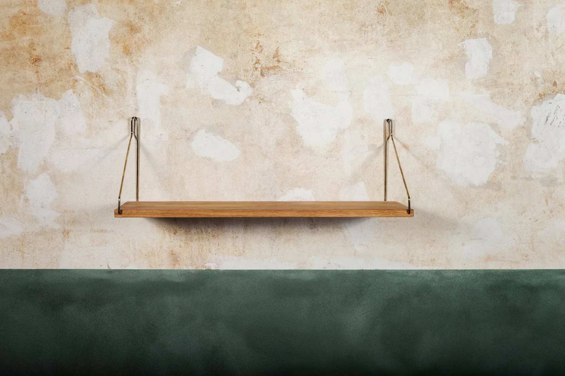 Single Shelf væghylde, Eg-messing, 60x20 cm FRAMA