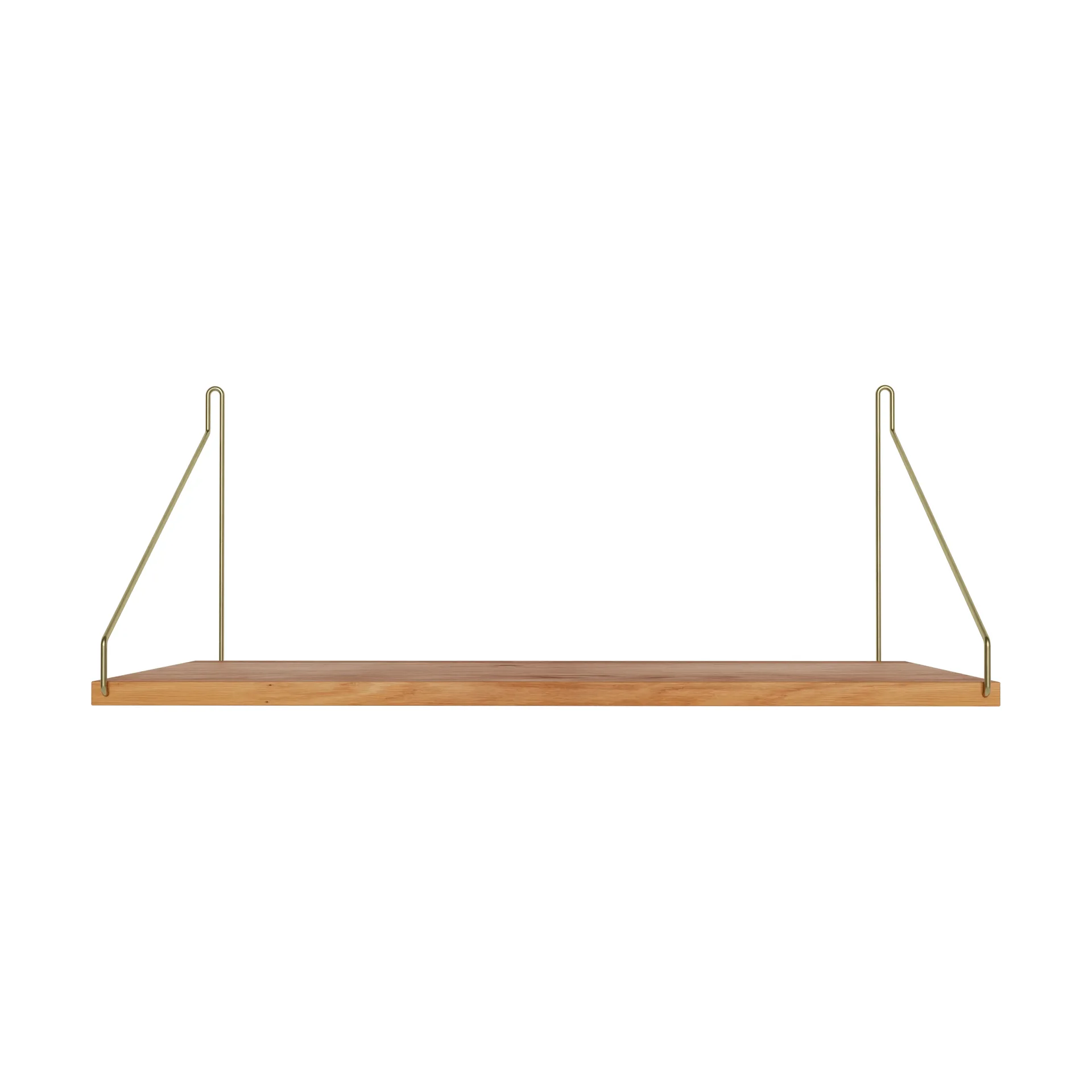 Single Shelf væghylde, Eg-messing, 60x27 cm FRAMA