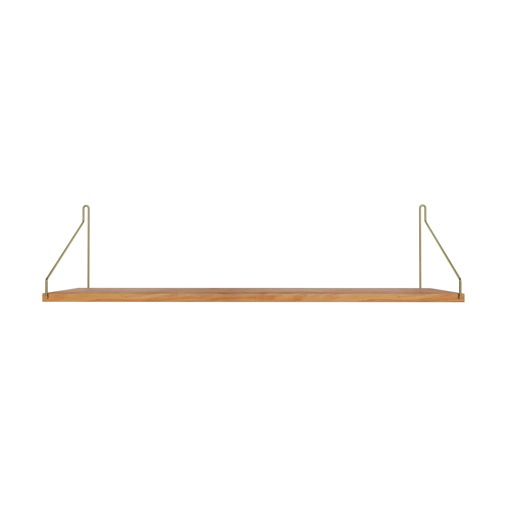 Single Shelf væghylde, Eg-messing, 80x27 cm FRAMA