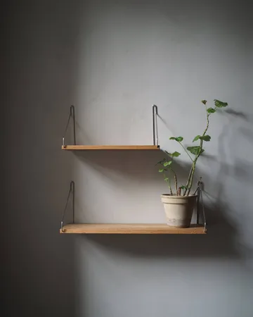 Single Shelf væghylde - Eg-rustfrit stål, 60x20 cm - FRAMA