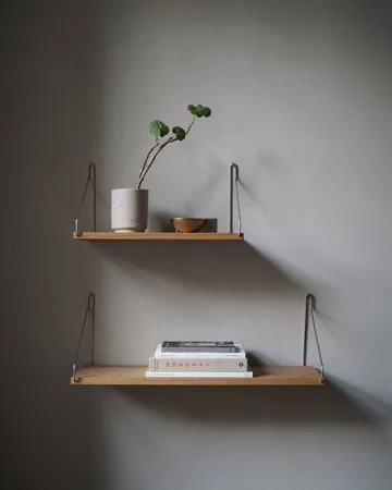 Single Shelf væghylde - Eg-rustfrit stål, 60x20 cm - FRAMA