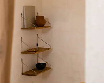 Single Shelf væghylde - Eg-rustfrit stål, 60x20 cm - FRAMA