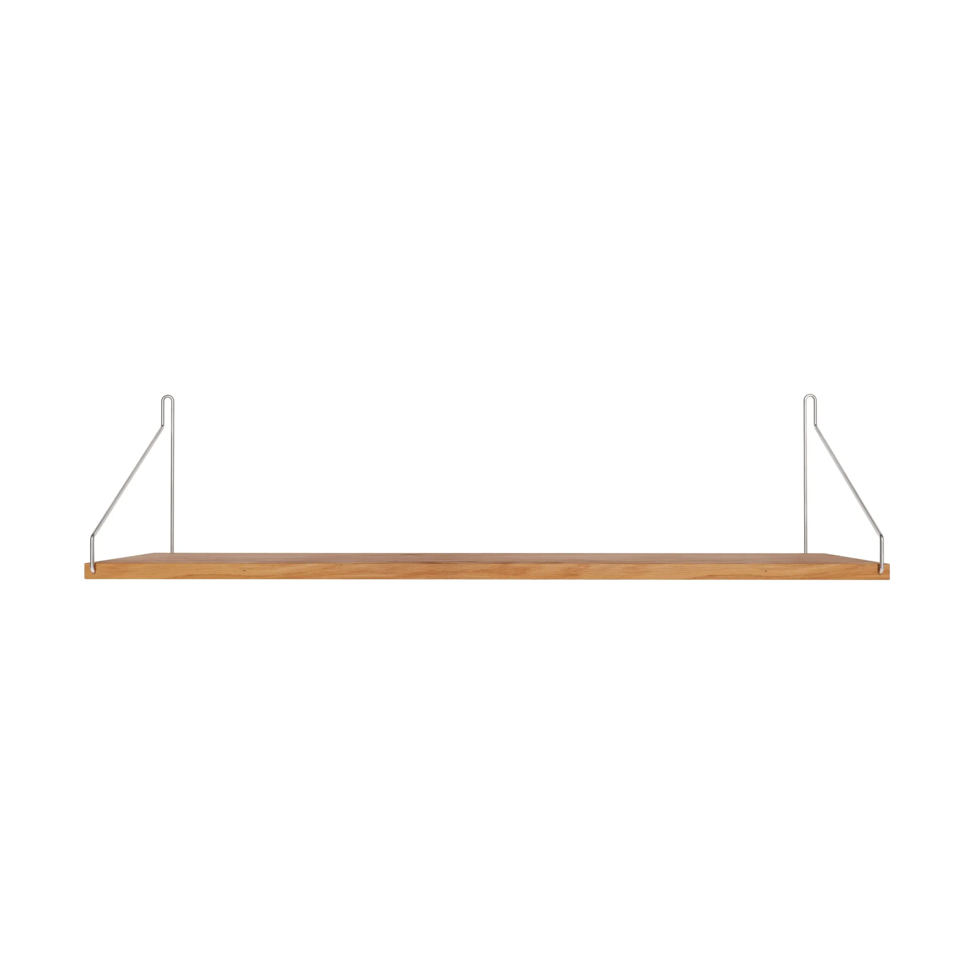 Single Shelf væghylde, Eg-rustfrit stål, 80x20 cm FRAMA
