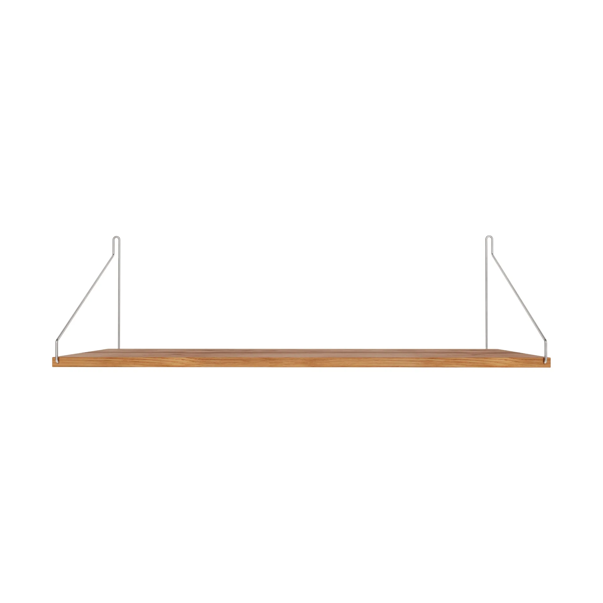 Single Shelf væghylde, Eg-rustfrit stål, 80x27 cm FRAMA