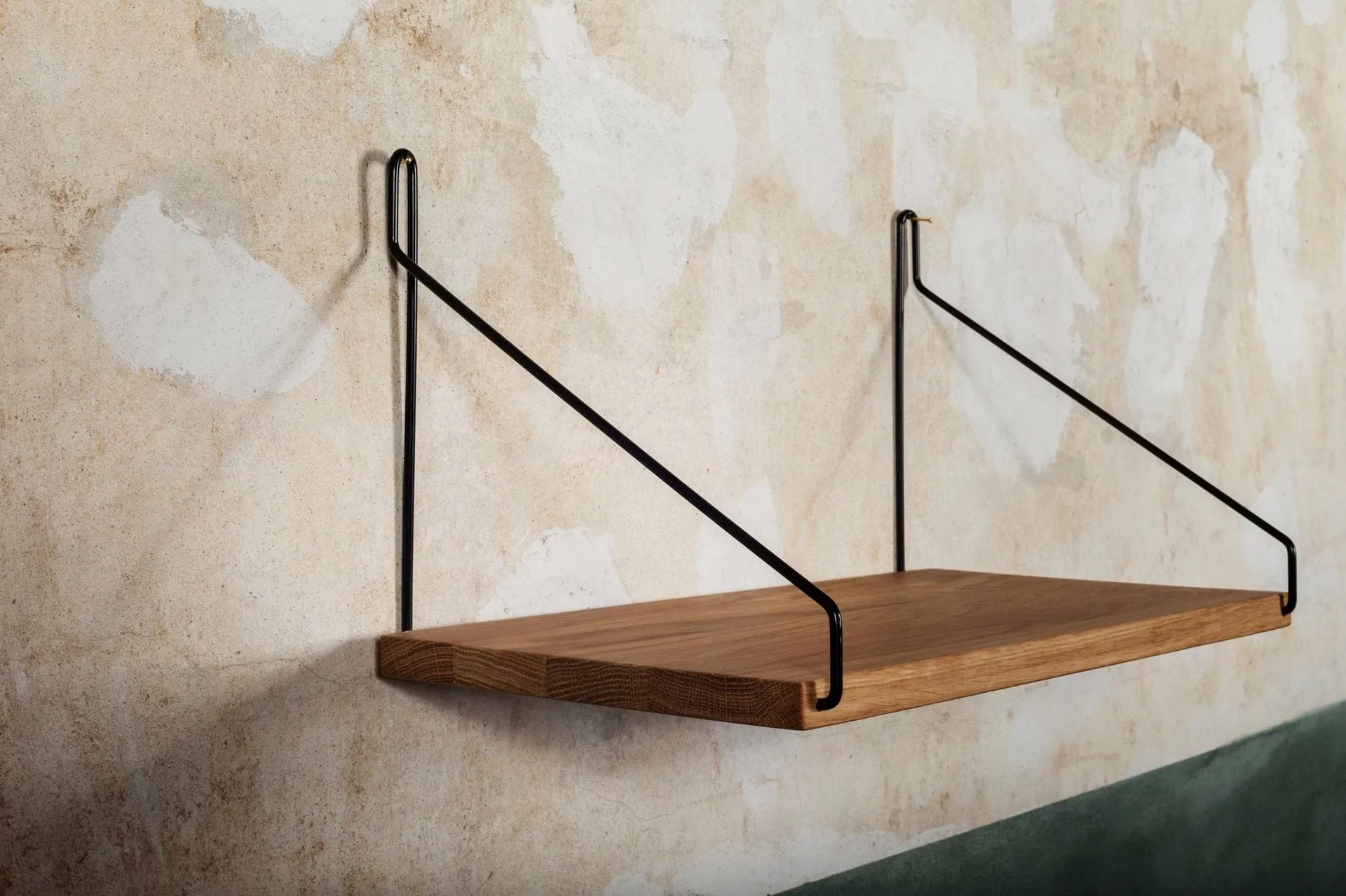 Single Shelf væghylde, Eg-sort, 40x20 cm FRAMA