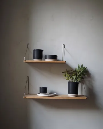 Single Shelf væghylde - Eg-sort, 40x20 cm - FRAMA