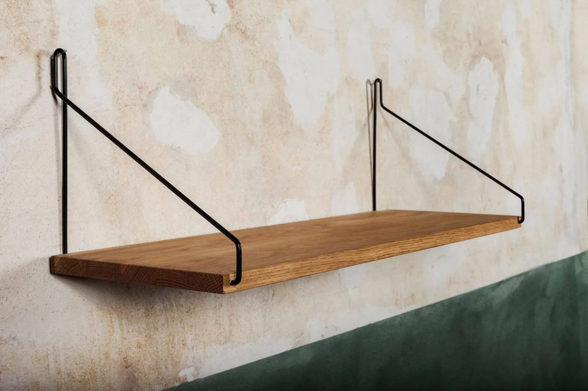 Single Shelf væghylde, Eg-sort, 60x20 cm FRAMA