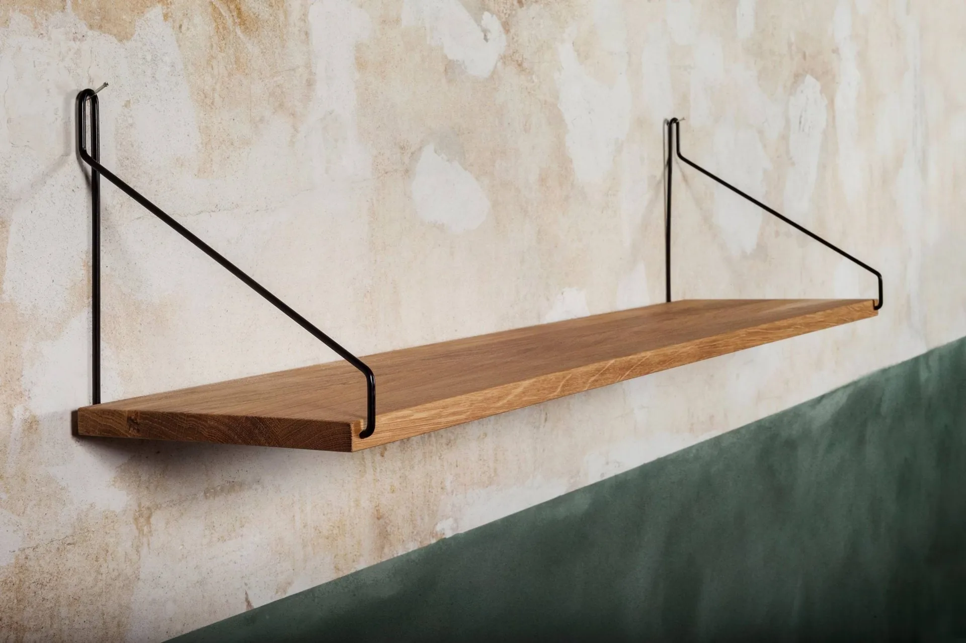 Single Shelf væghylde, Eg-sort, 80x20 cm FRAMA