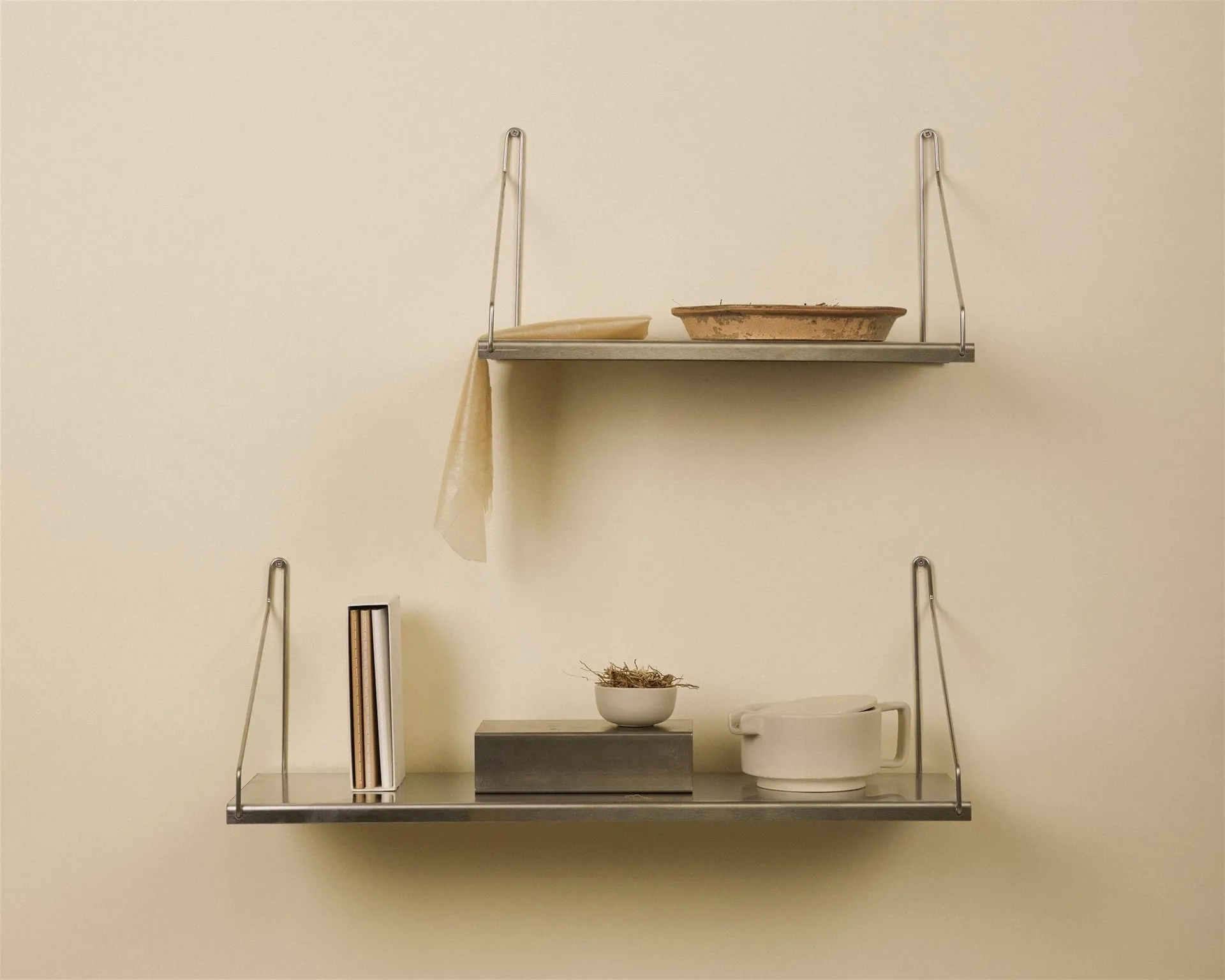 Single Shelf væghylde, Rustfrit stål, 40x27 cm FRAMA
