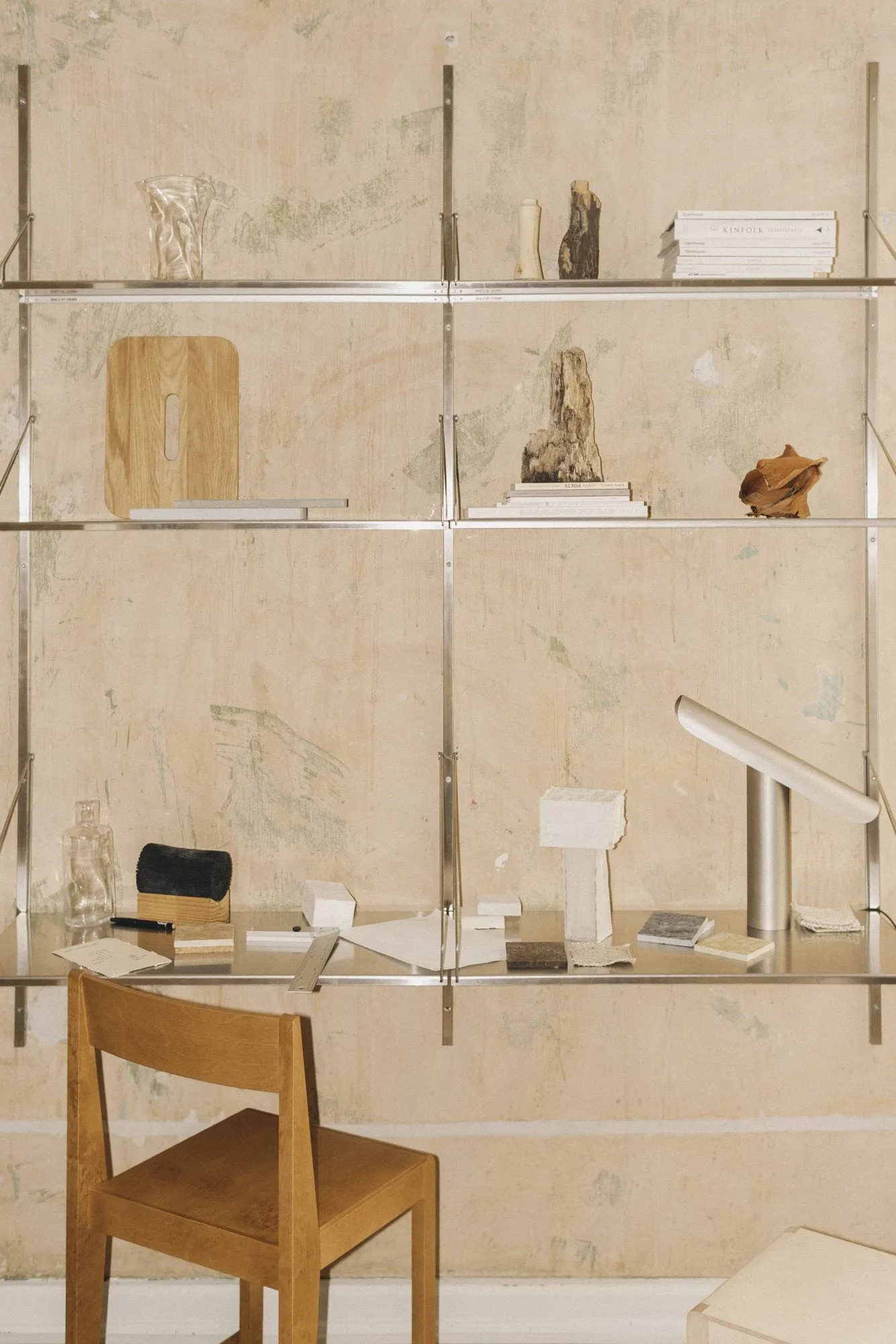 Single Shelf væghylde, Rustfrit stål, 80x27 cm FRAMA