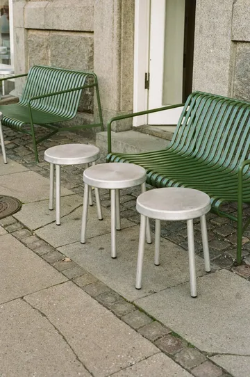 Tasca rund skammel - Aluminium, H: 46 cm - FRAMA