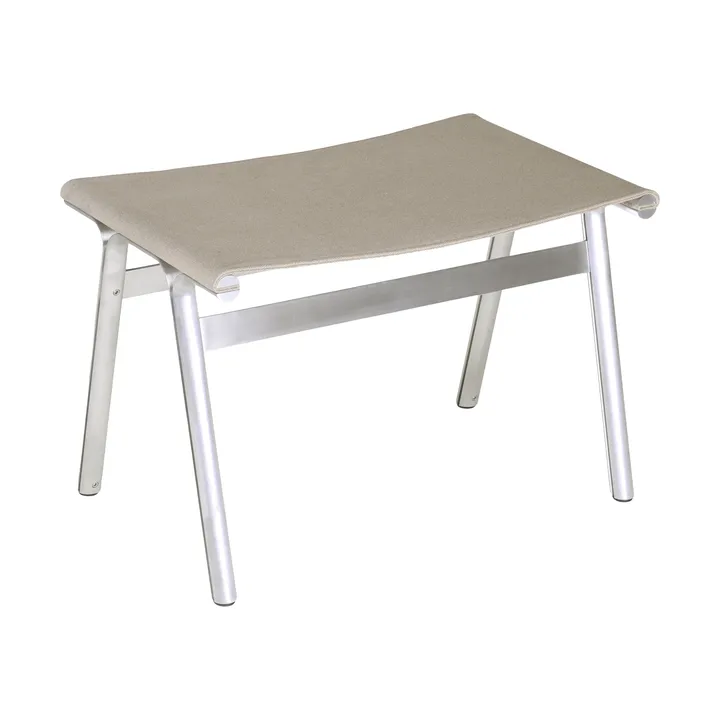 Union skammel - Aluminium-Sandstone Linen, H: 40,6 cm - FRAMA
