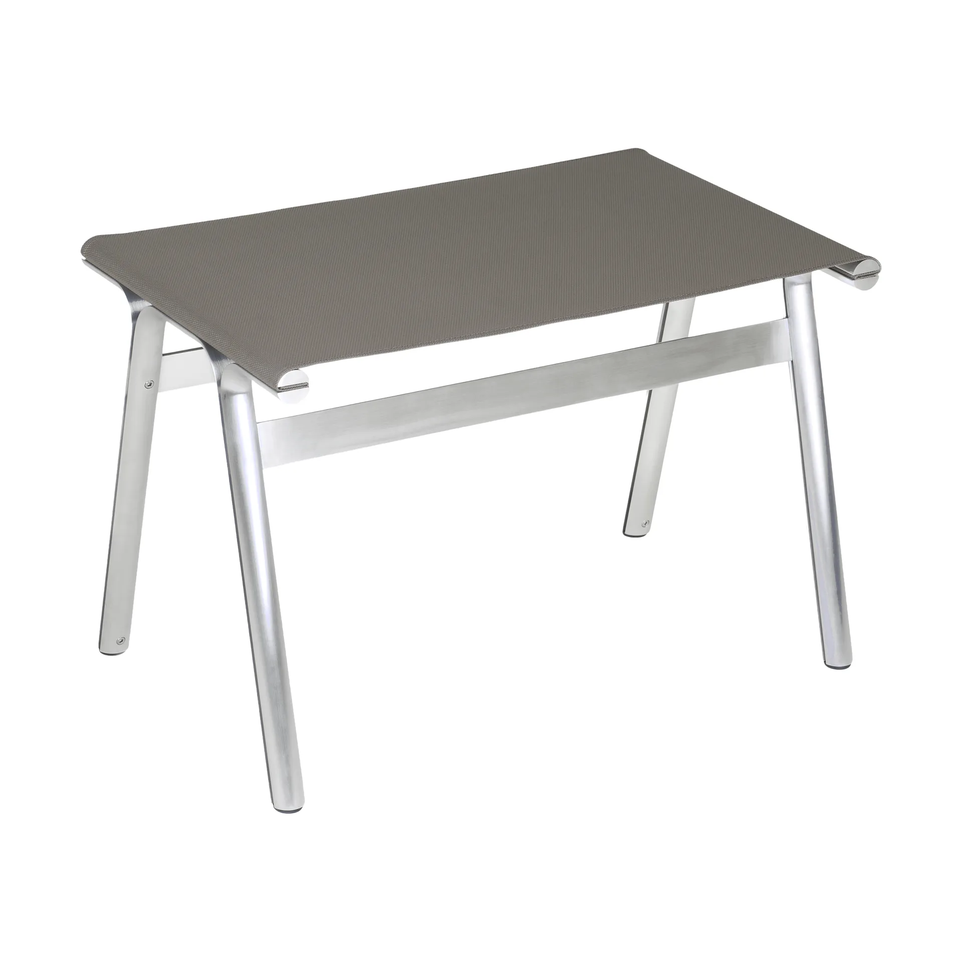 Union skammel, Aluminium-Taupe Mesh, H: 40,6 cm FRAMA