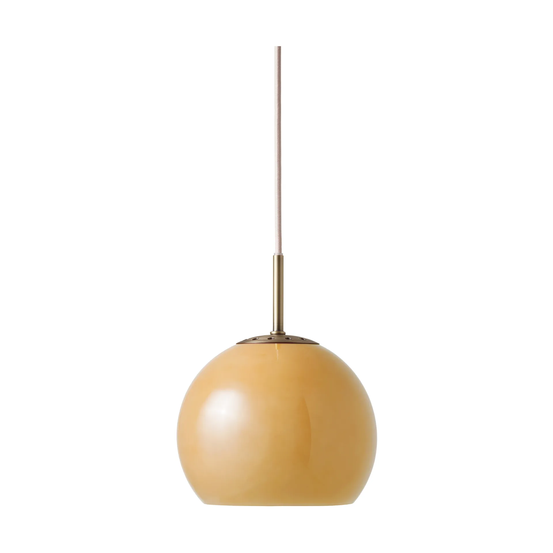 Ball pendel, Amber, Ø18 cm Frandsen