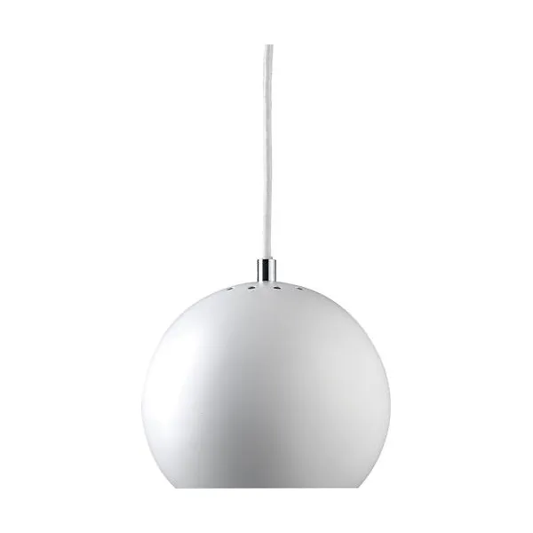 Ball pendel, Hvid, Ø18 cm Frandsen