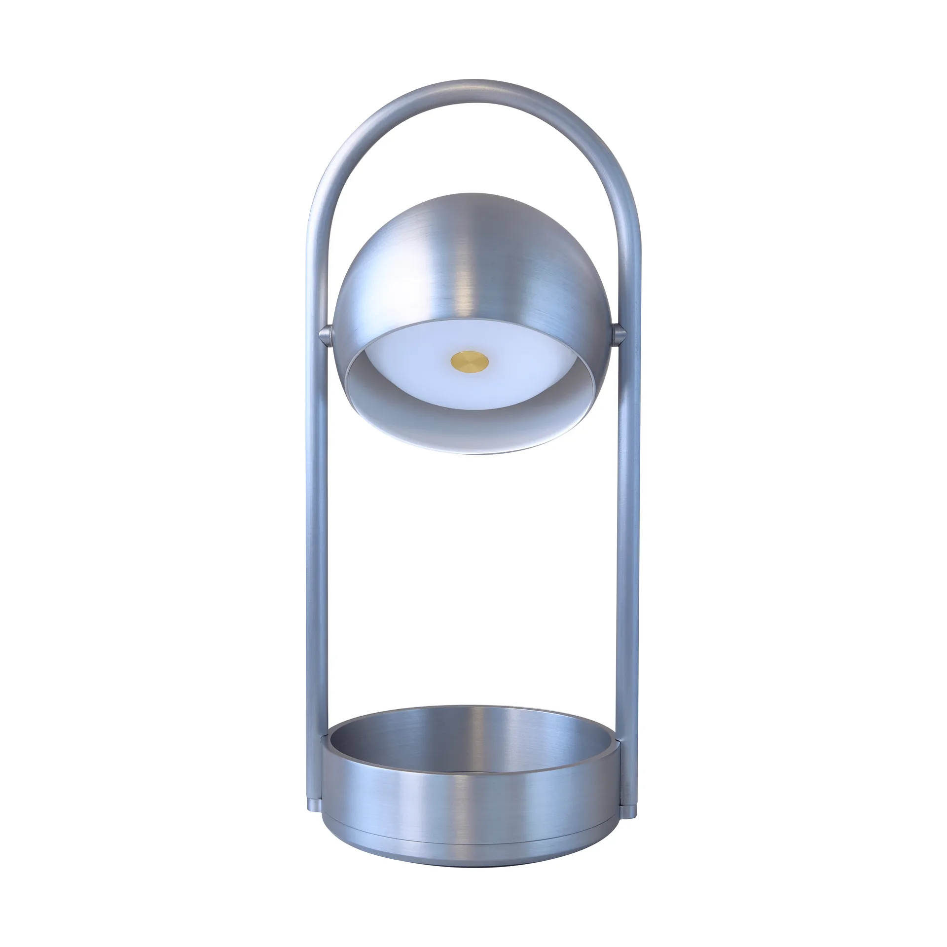 Ball portable bordlampe, Brushed Aluminium, 32 cm Frandsen
