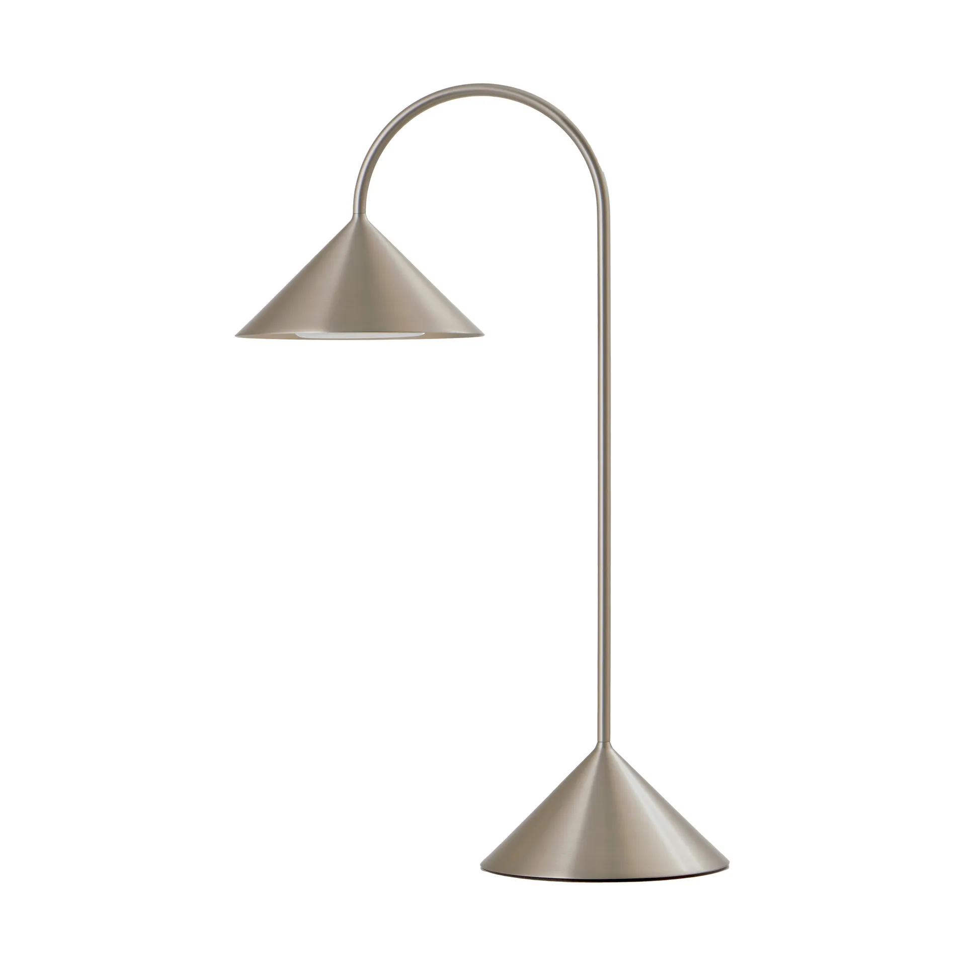 Grasp portabel bordlampe, Brushed Stainless Steel, 47 cm Frandsen
