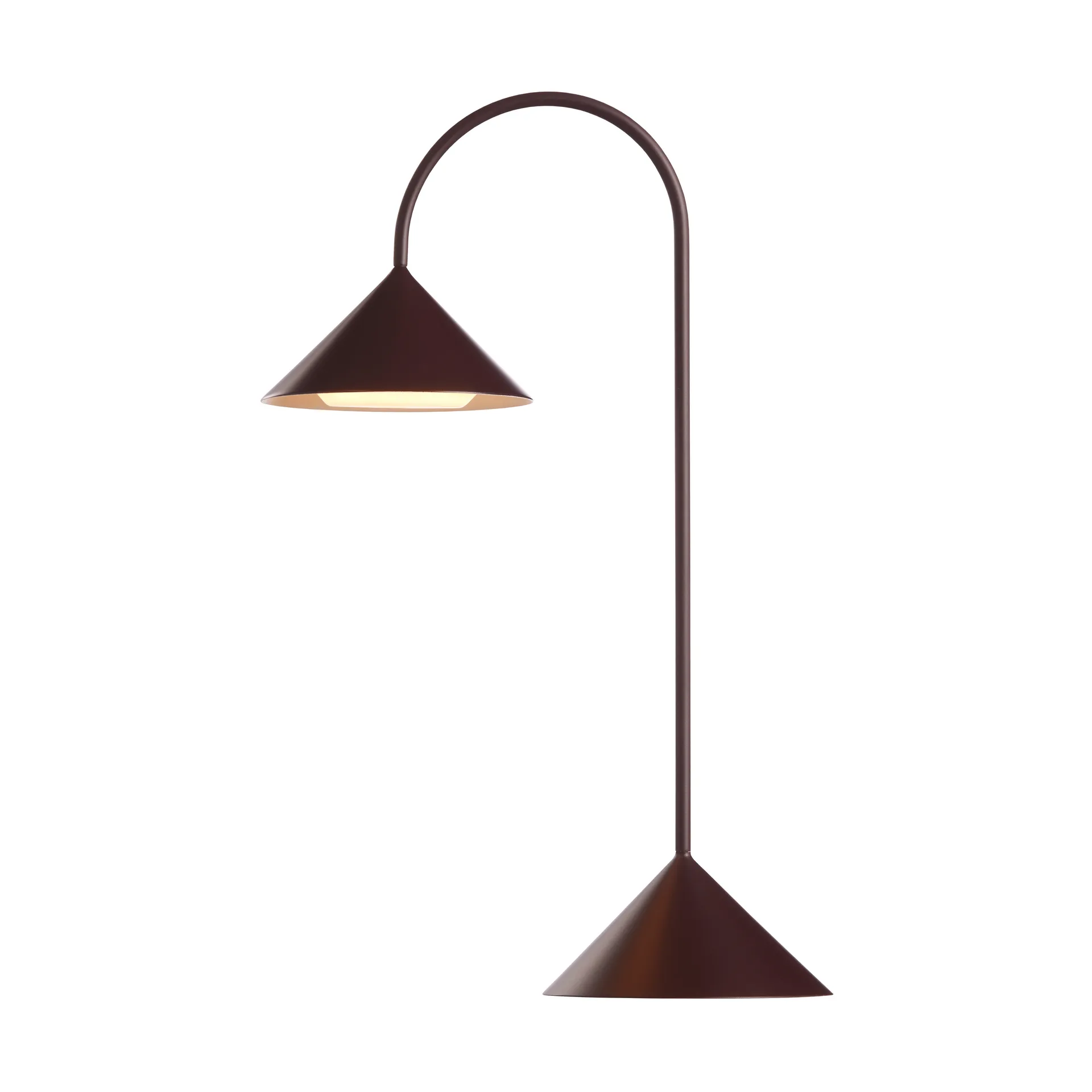 Grasp portabel bordlampe, Matt Beetroot, 47 cm Frandsen