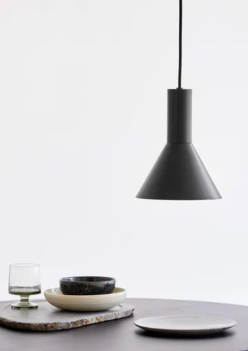 Lyss pendel - Matt black, Ø18 cm - Frandsen