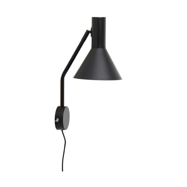 Lyss væglampe - Matt black, 42 cm - Frandsen