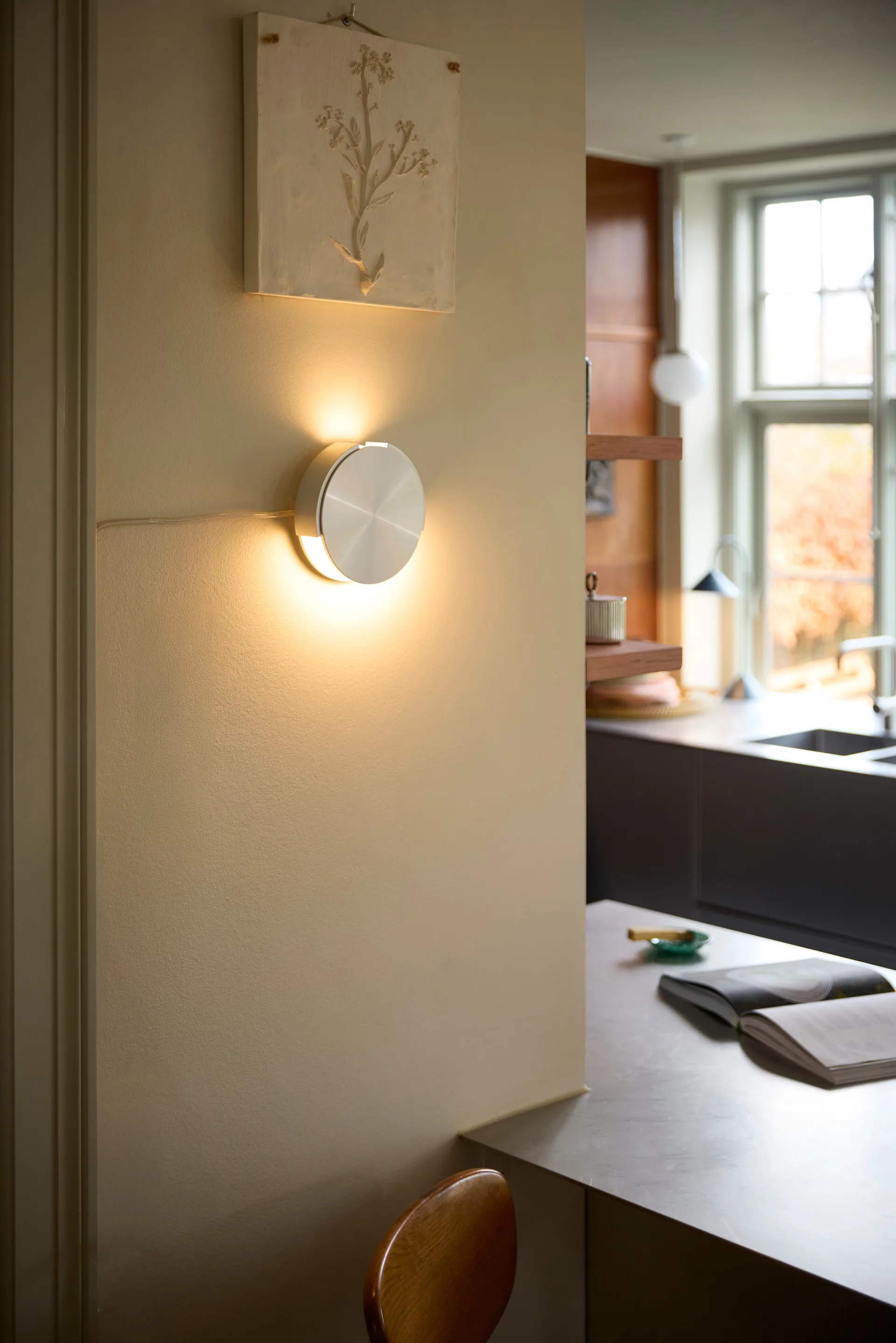 Rotate væglampe, Brushed Aluminium Frandsen